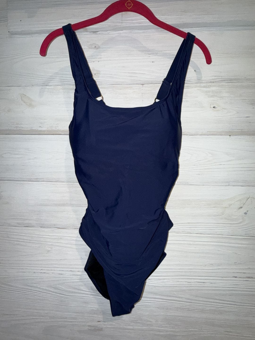 Firpearl Women's Ruched Tummy Control One Piece Swimsuit Navy Blue (b92) 2