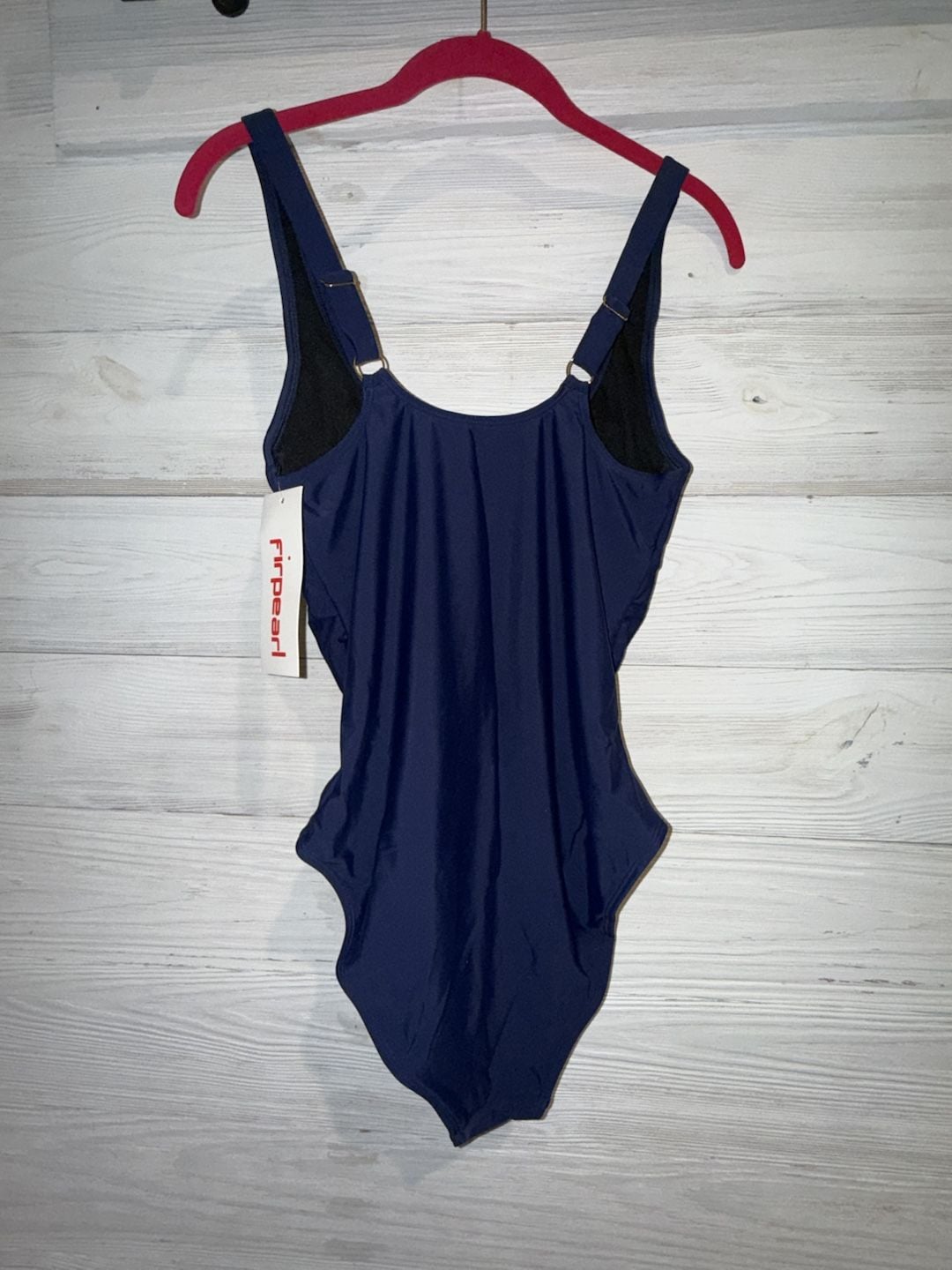 Firpearl Women's Ruched Tummy Control One Piece Swimsuit Navy Blue (b92) 3