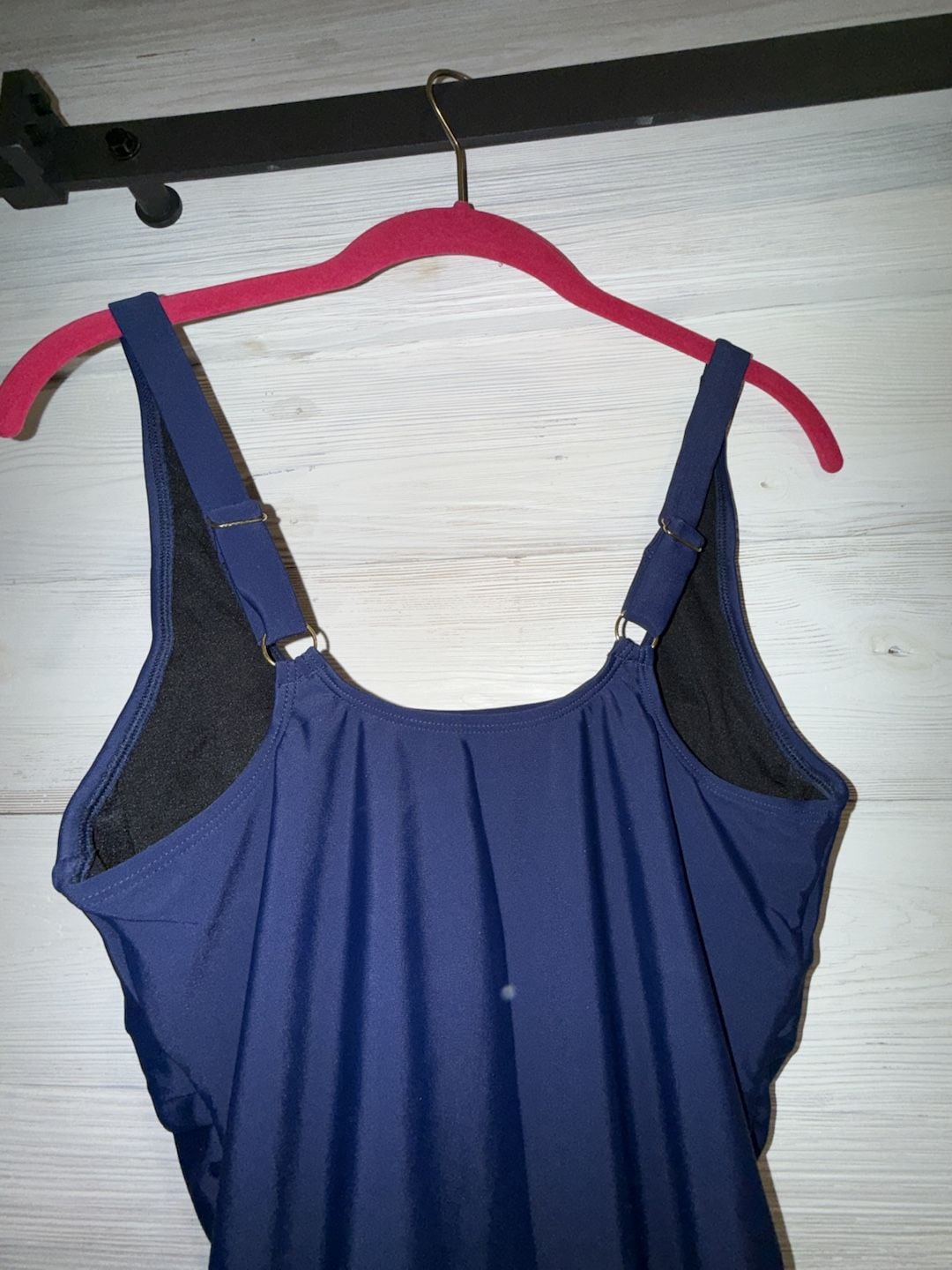 Firpearl Women's Ruched Tummy Control One Piece Swimsuit Navy Blue (b92) 5