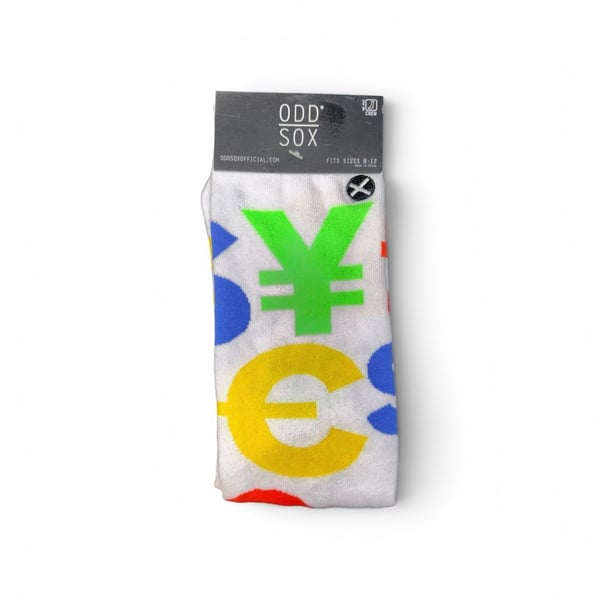 Odd Sox Money Symbols Crew Socks