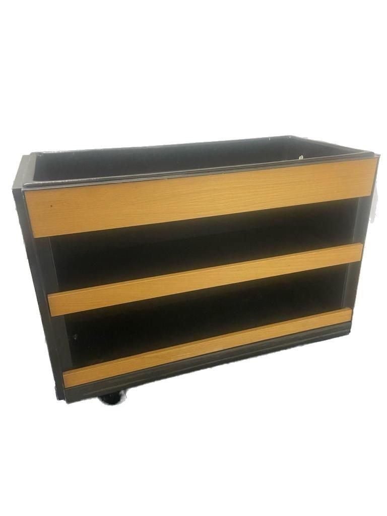ALCO Designs WF6004 Mobile Wooden Produce Merchandiser Display Bin 1