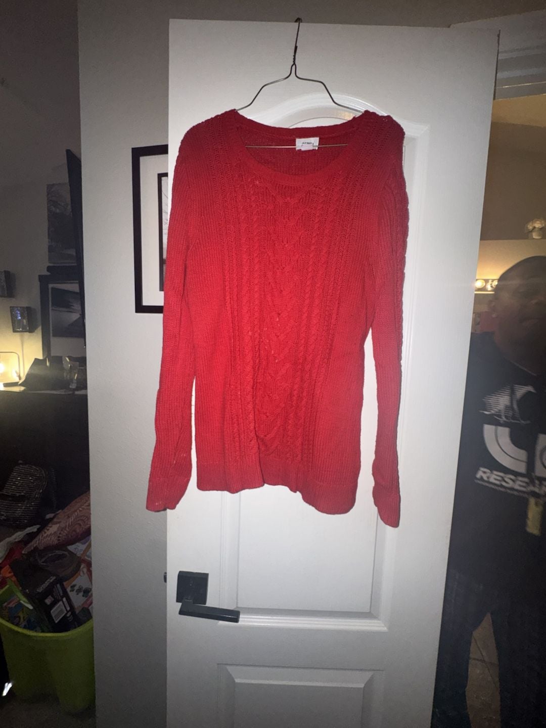 Old Navy Red Cable-Knit Crew-Neck Sweater 2