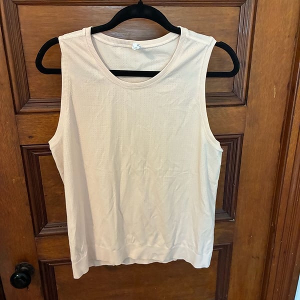 Athleta Foothill Seamless Pointelle Tank Top blush pink