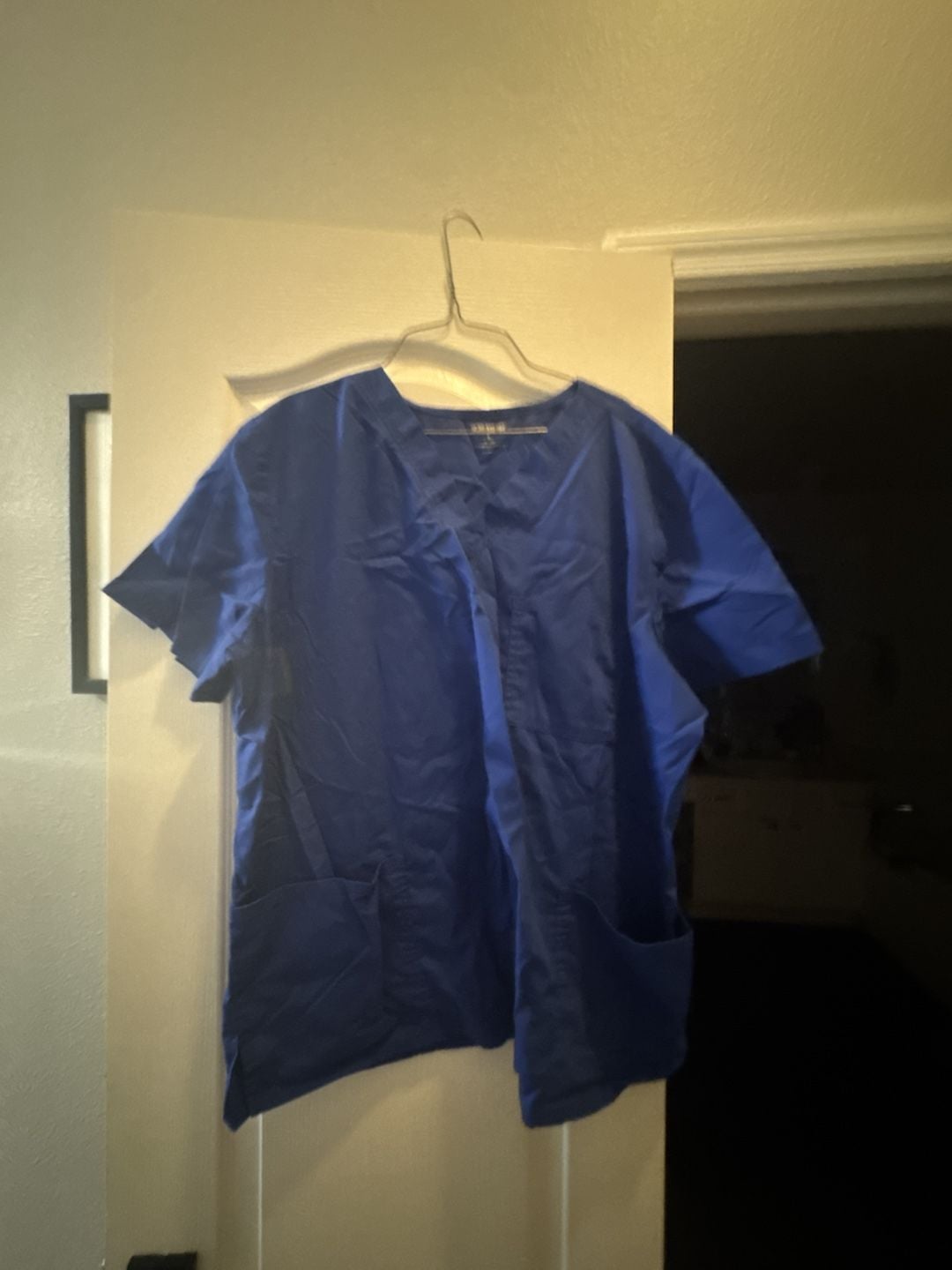 Scrubstar Core Essentials Women's Royal Blue V-Neck Scrub Top 1