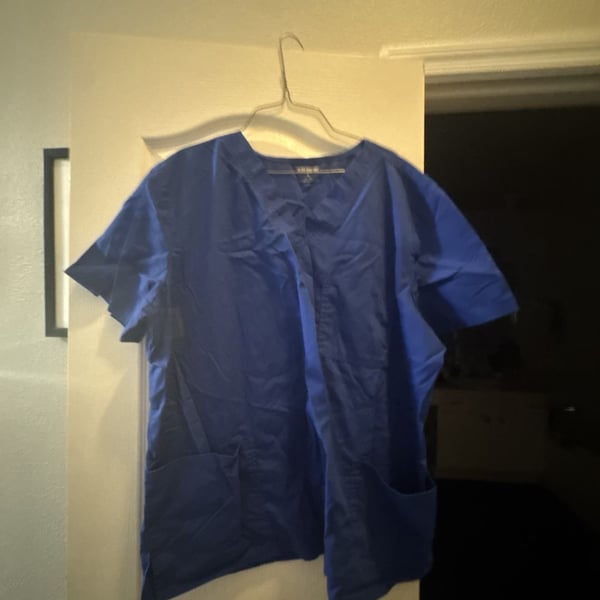 Scrubstar Core Essentials Women's Royal Blue V-Neck Scrub Top