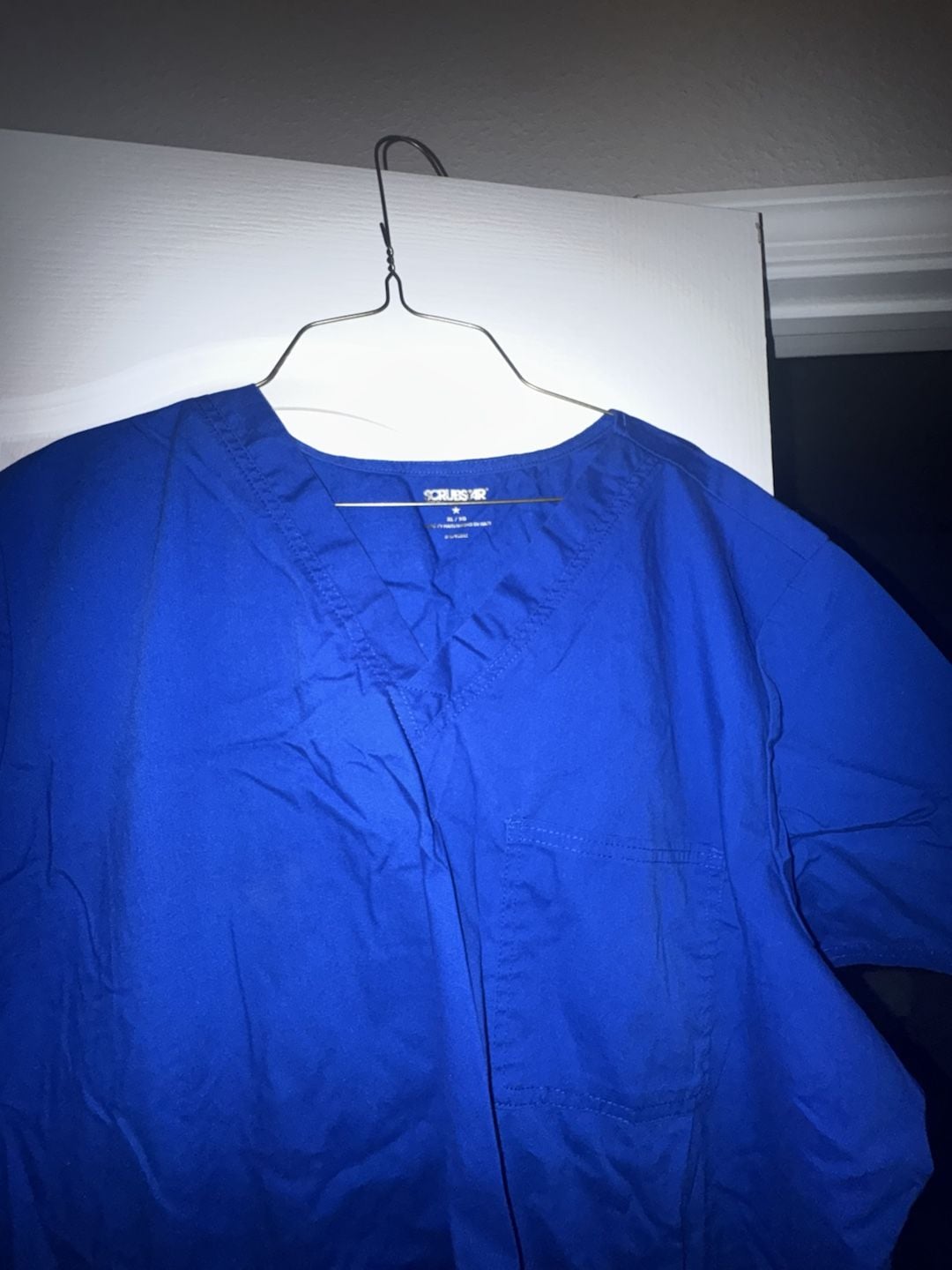 Scrubstar Core Essentials Women's Royal Blue V-Neck Scrub Top 2