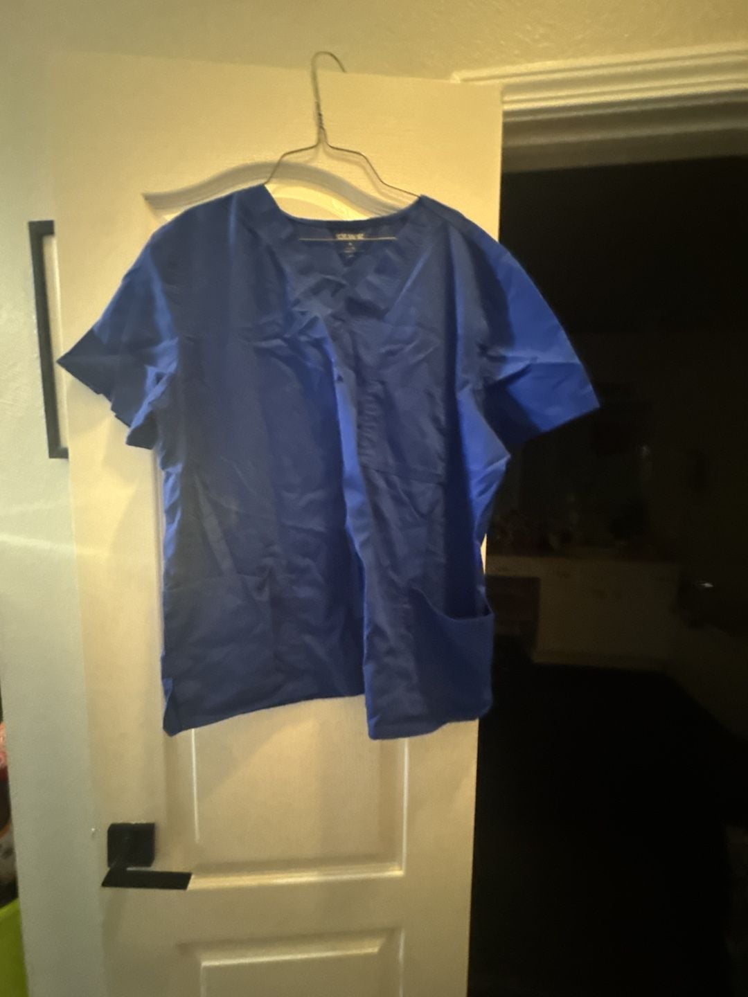 Scrubstar Core Essentials Women's Royal Blue V-Neck Scrub Top 3