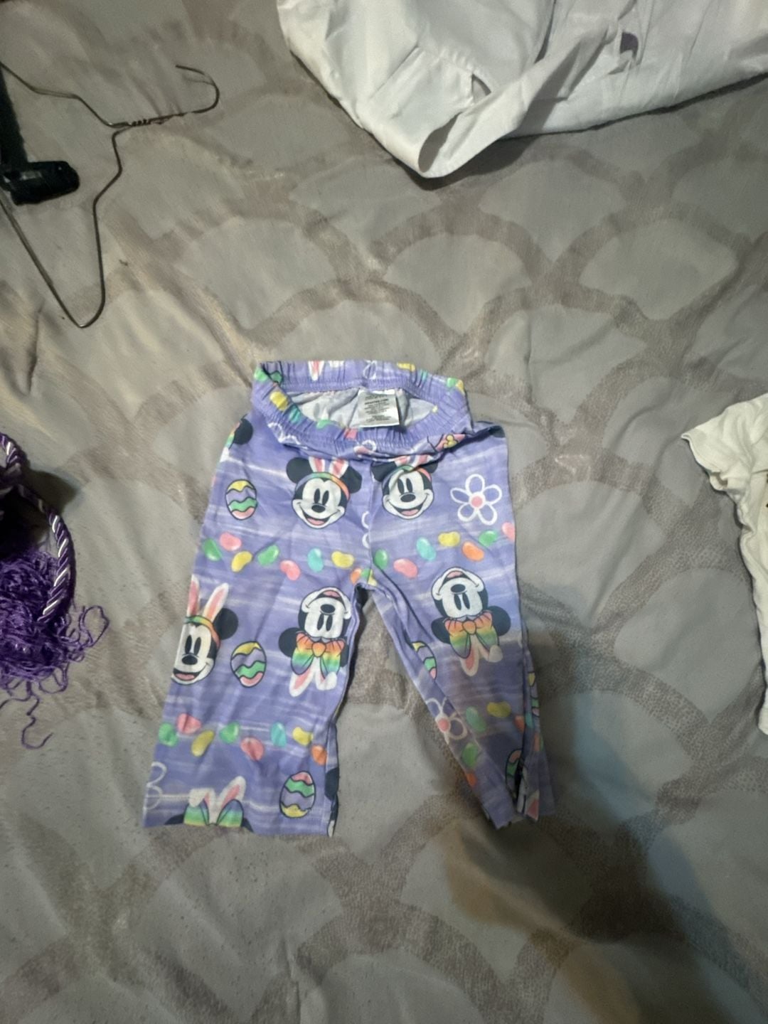 Disney Mickey and Minnie Mouse Easter Purple Leggings 2