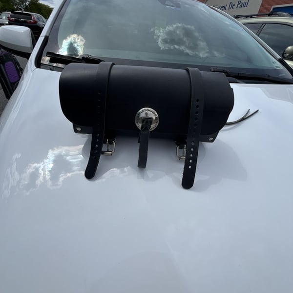Harley-Davidson Studded Leather Fork Tool Bag with Concho