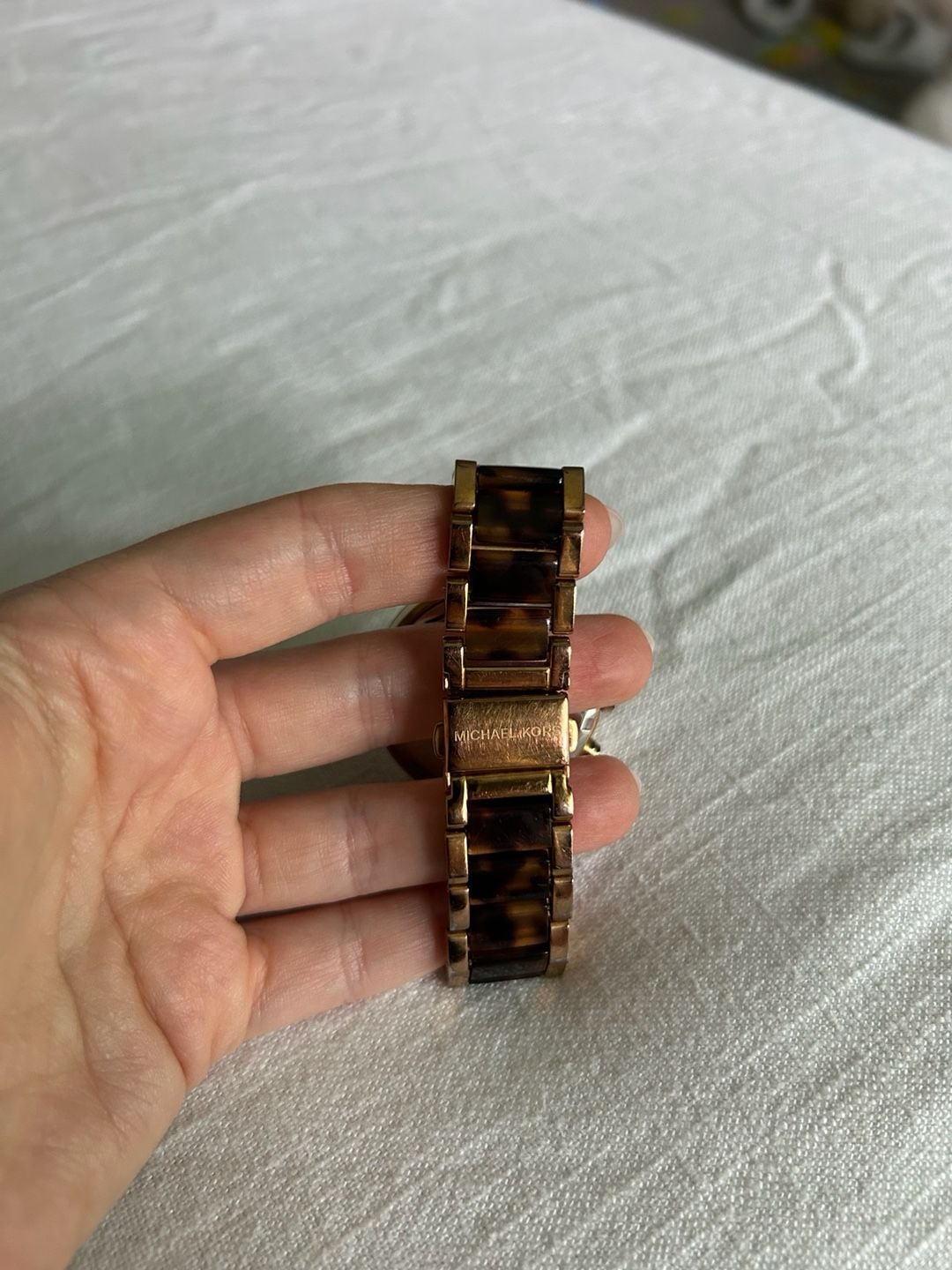Michael Kors Parker Women's MK5538 Rose Gold and Tortoise Chronograph Watch 4