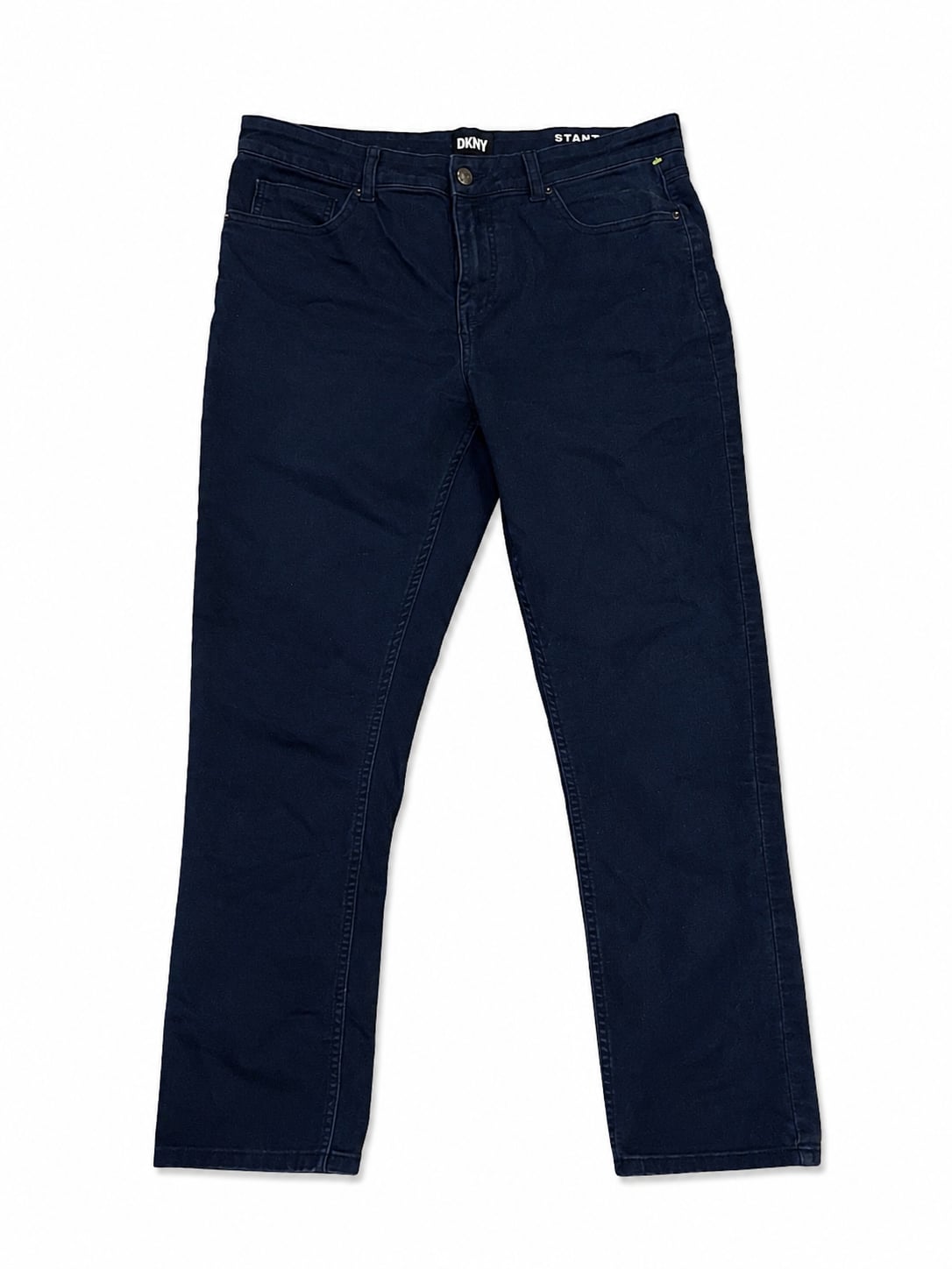 DKNY Stanton Slim Fit Navy Men's 5-Pocket Chino Pants 36x32 3