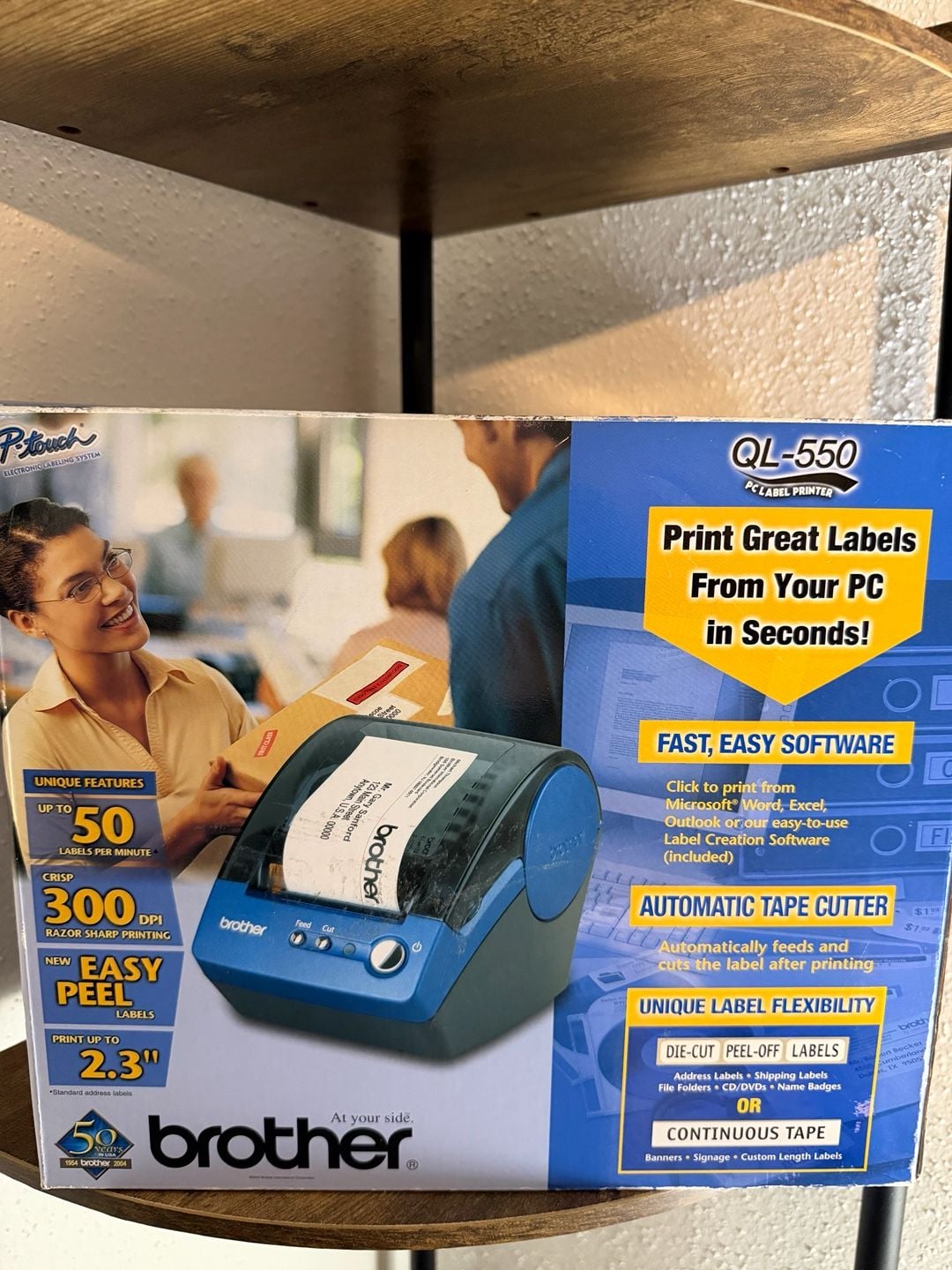 Brother P-Touch QL-550 Thermal PC Label Printer w/ Original Box and Accessories 1