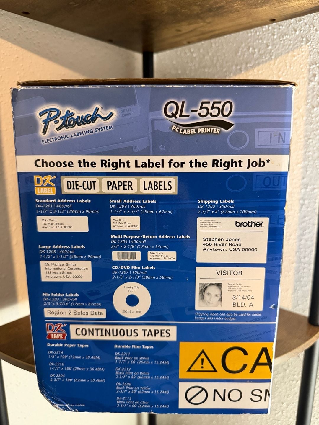 Brother P-Touch QL-550 Thermal PC Label Printer w/ Original Box and Accessories 3