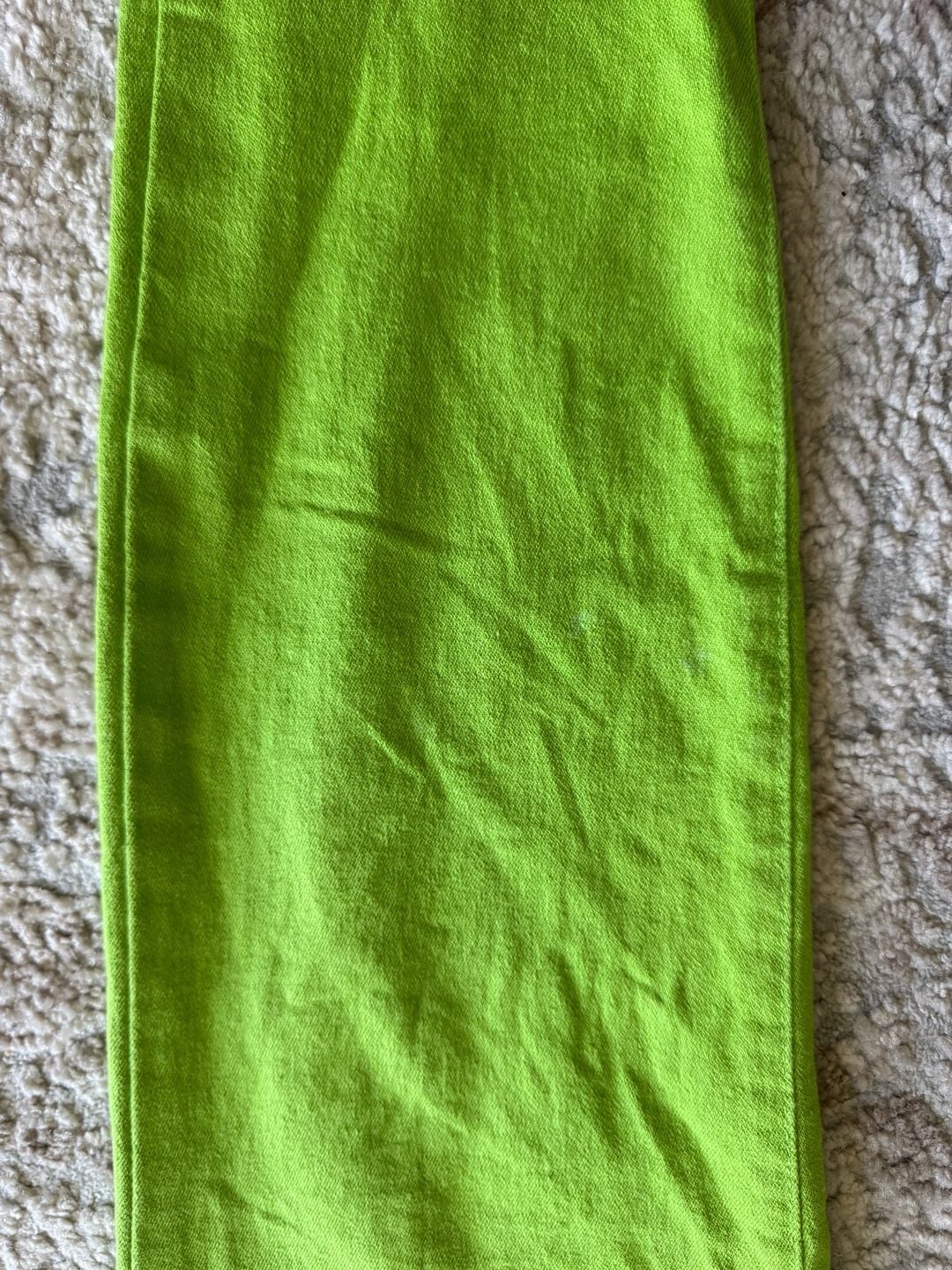 VTG Versace Jeans Couture Lime Green High Waisted Tapered Leg Denim 6