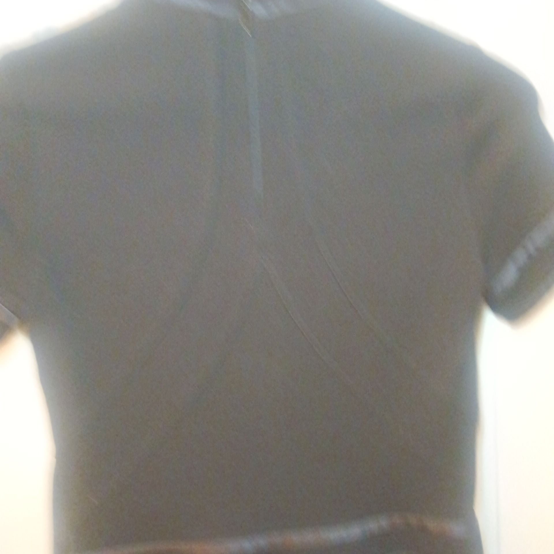 Givenchy Black Viscose Knit Mock Neck Mini Dress with Satin Trim 8