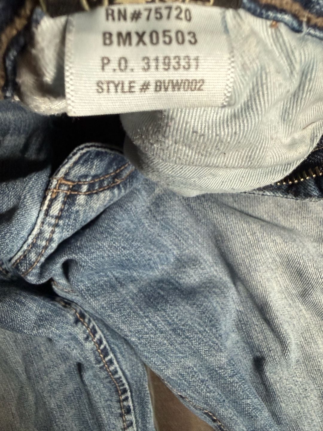 BKE Vintage Welder Straight Leg Distressed Raw Hem Jeans 8