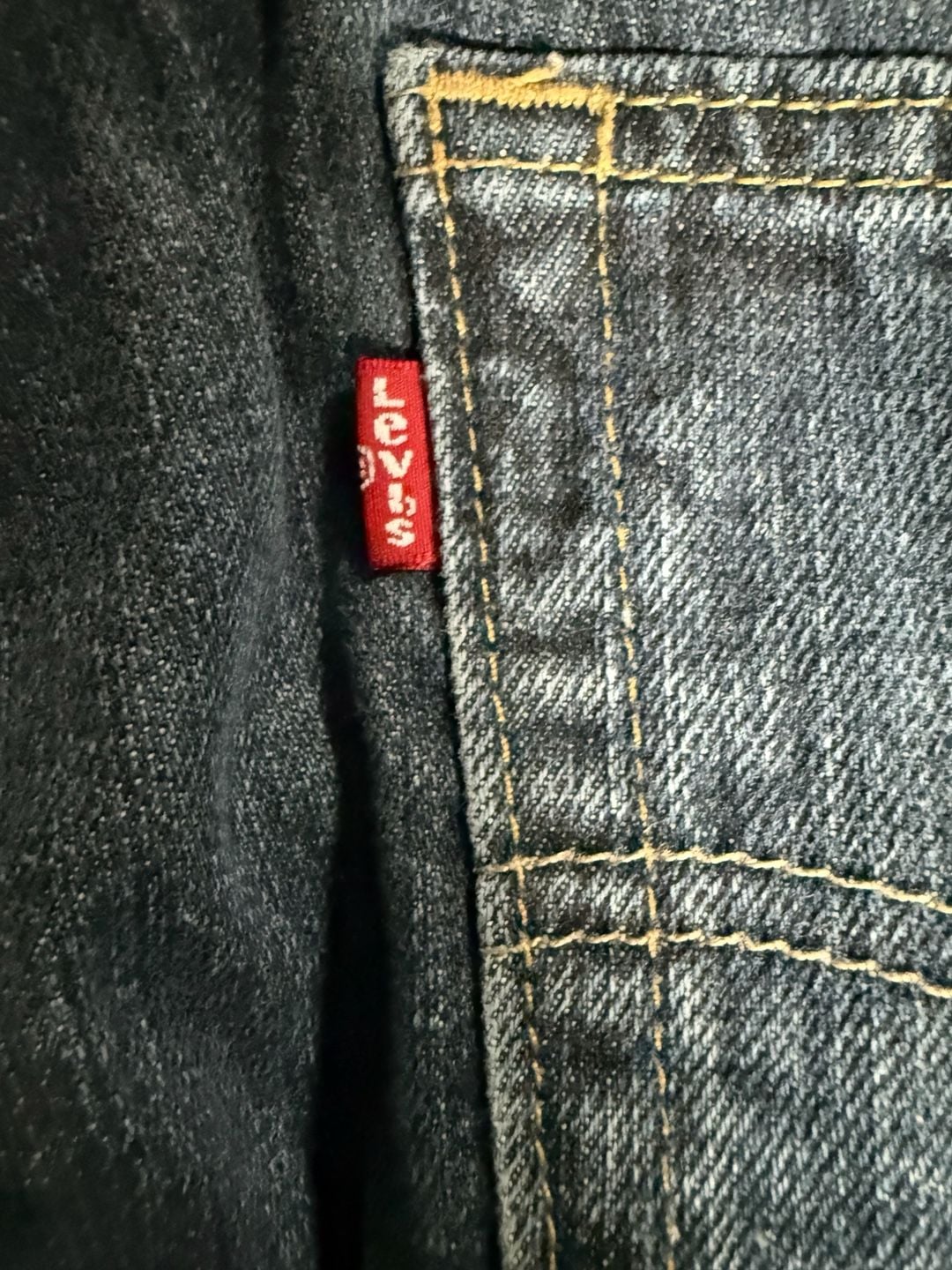 Levi's 505 Regular Fit Straight Leg Jeans Dark Wash W34 L34 4