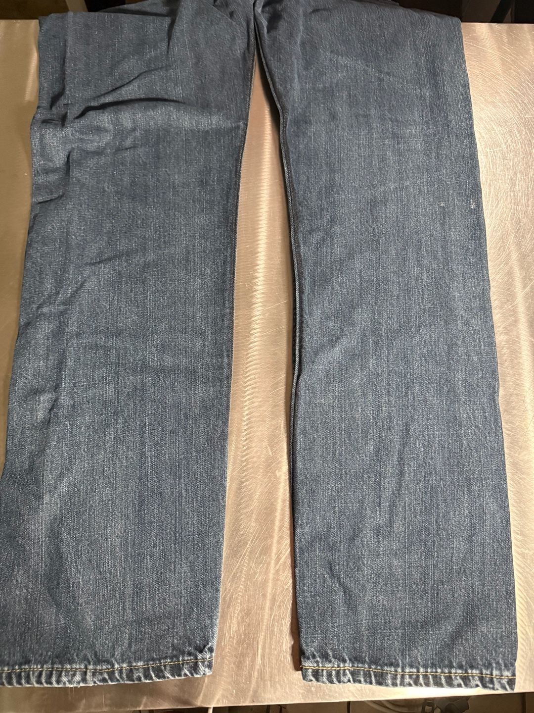Levi's 505 Regular Fit Straight Leg Jeans Dark Wash W34 L34 5