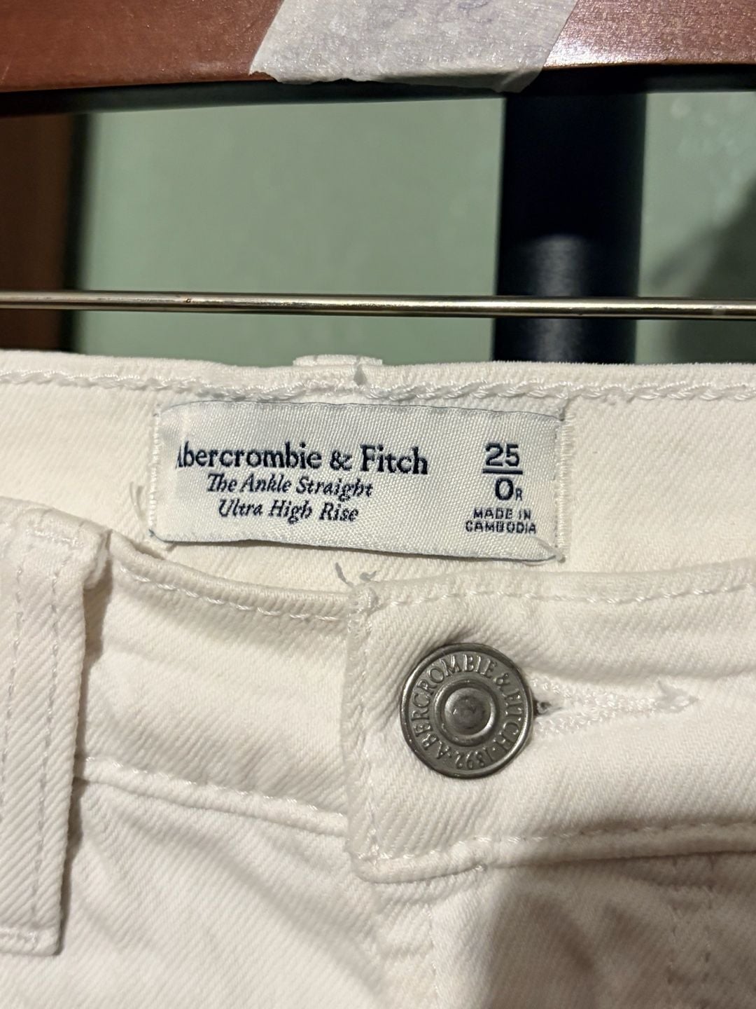 Abercrombie & Fitch The Ankle Straight Ultra High Rise Jeans Size 25R 3