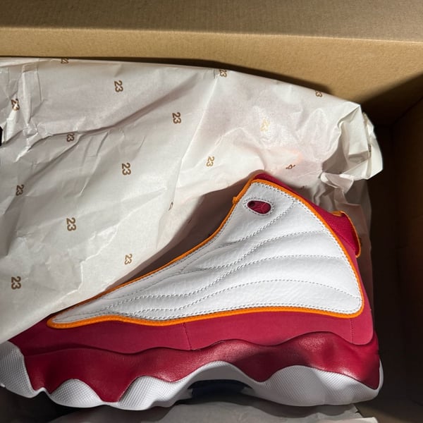 Jordan Pro Strong GS Cardinal Red White Vivid Orange