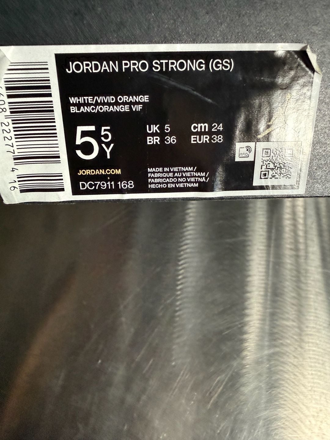 Jordan Pro Strong GS Cardinal Red White Vivid Orange 6