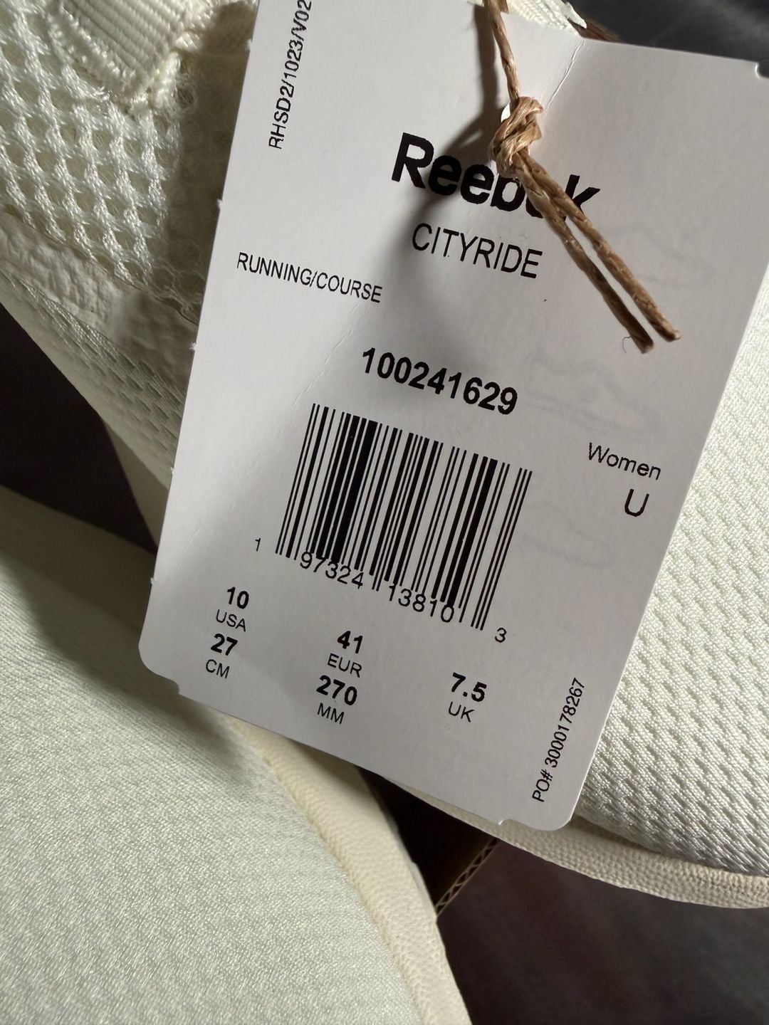 Reebok Cityride Women's Running Shoes White 5