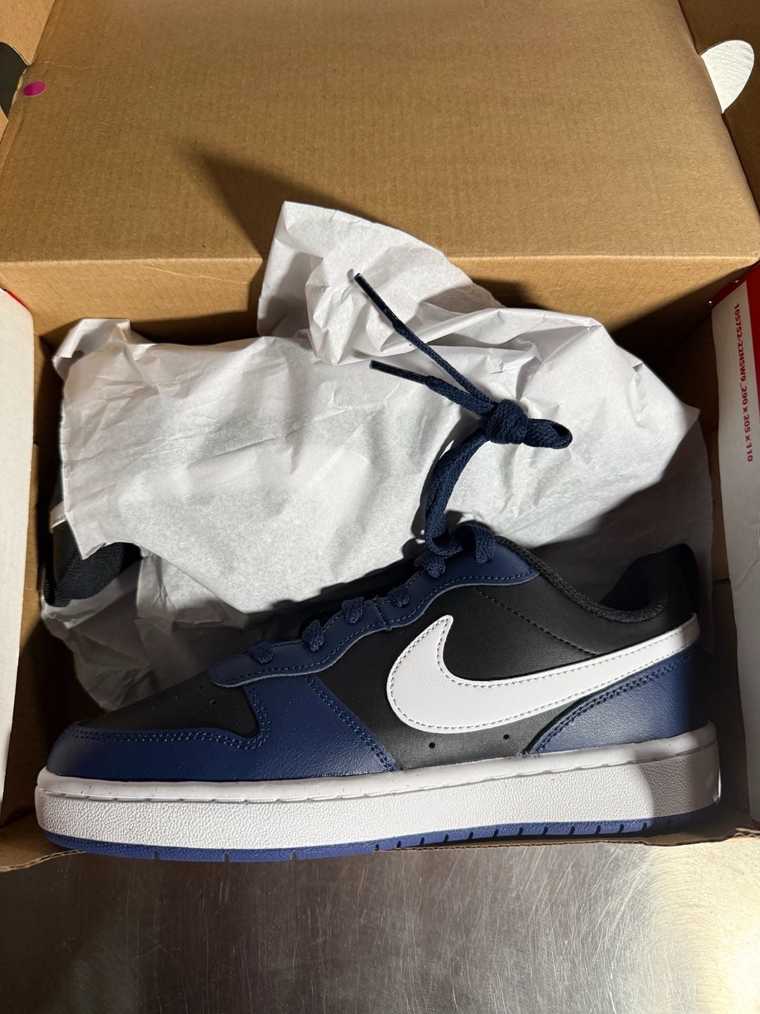 Nike Court Borough Low 2 (GS) Midnight Navy Black BQ5448-404 2