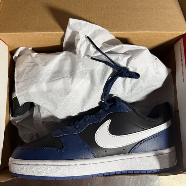 Nike Court Borough Low 2 (GS) Midnight Navy Black BQ5448-404