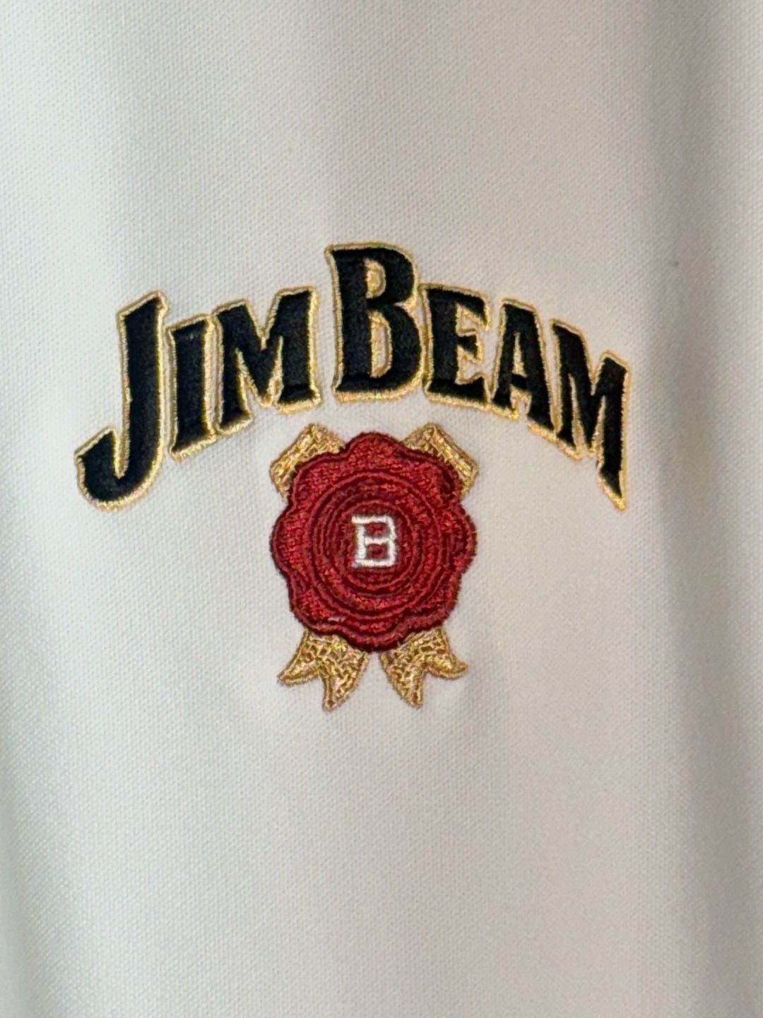 Nike Jim Beam Embroidered Long Sleeve Golf Dri-Fit Polo Shirt 3