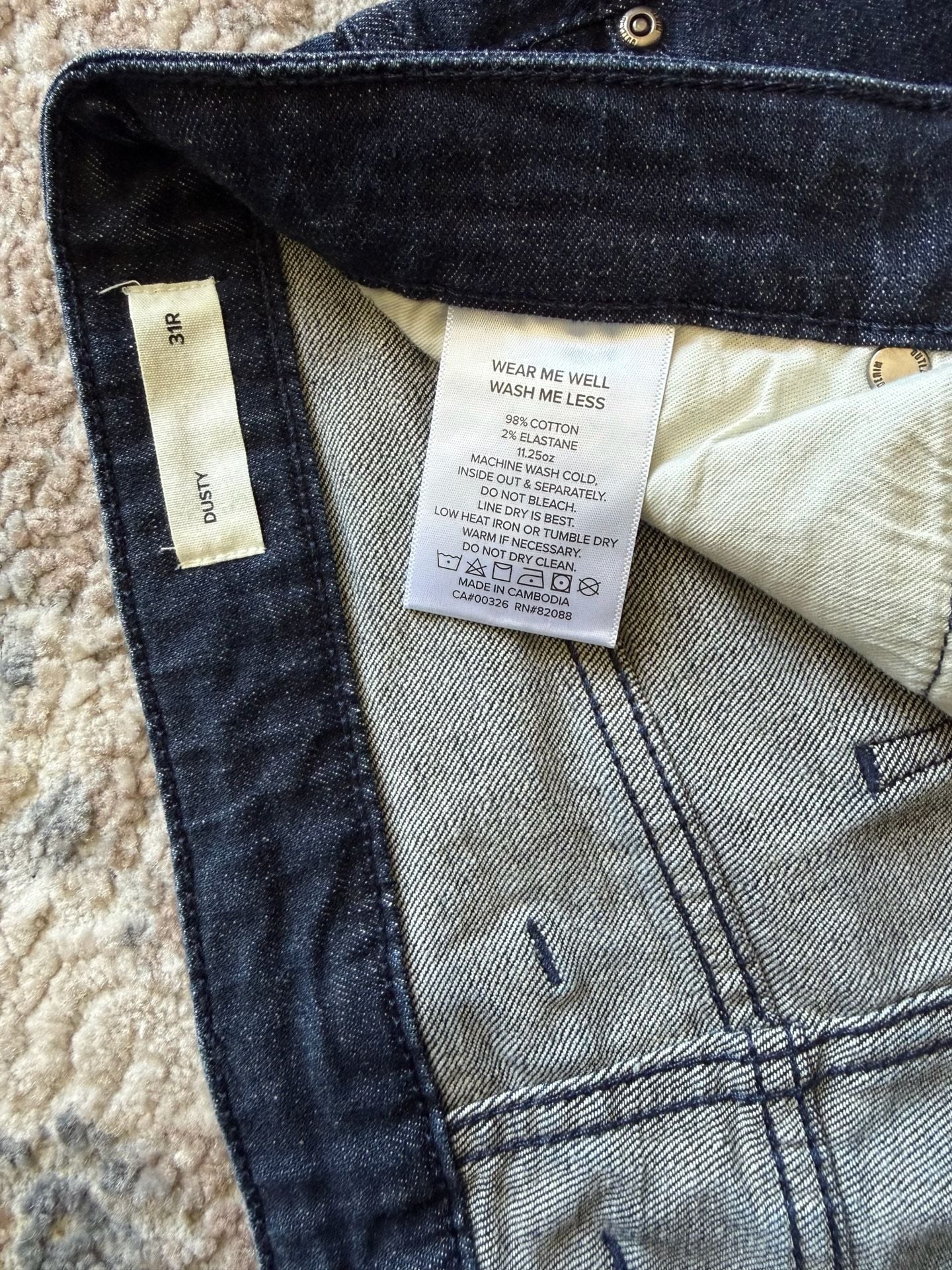 Outland Denim Dusty Slim Fit Jeans in Indigo 9