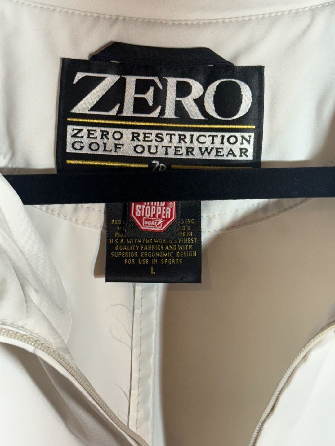 Zero Restriction Gore-Tex Windstopper Short Sleeve 1/2 Zip Golf Pullover 5