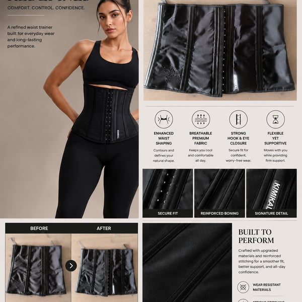 KIMIKAL Redefined Reinforced Boning Waist Trainer