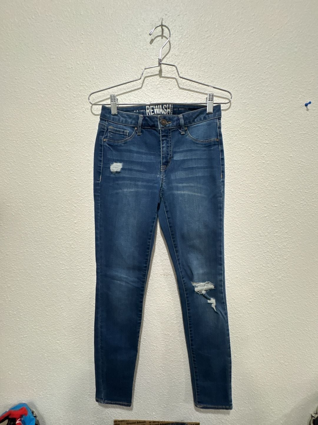 Rewash Brand Distressed High Rise Skinny Jeans Size 5 2