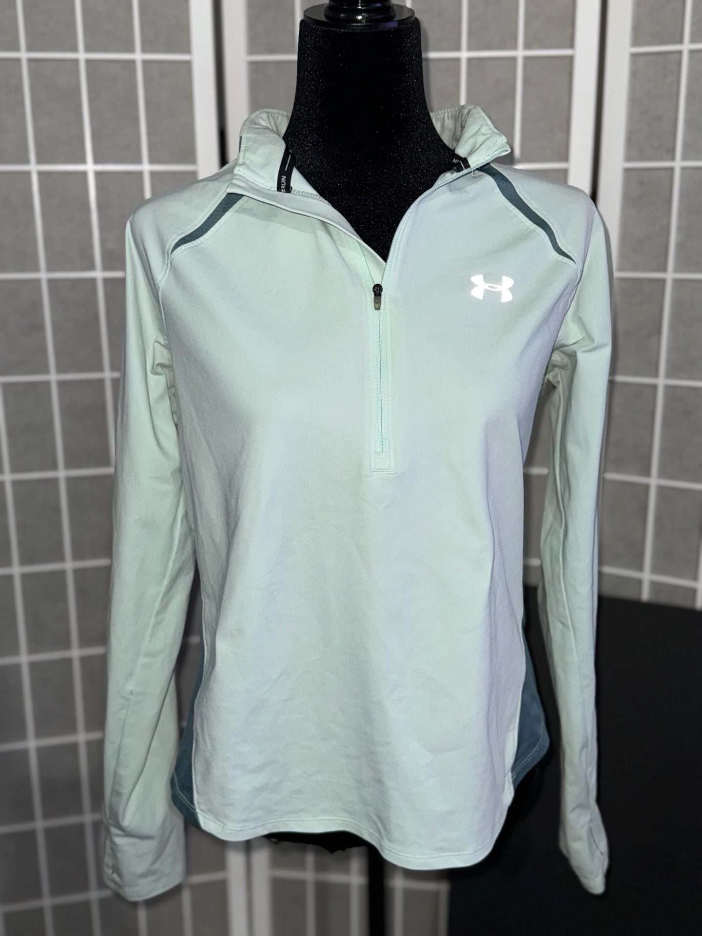 Under Armour HeatGear Run 1/4 Zip Pullover Size Large 2
