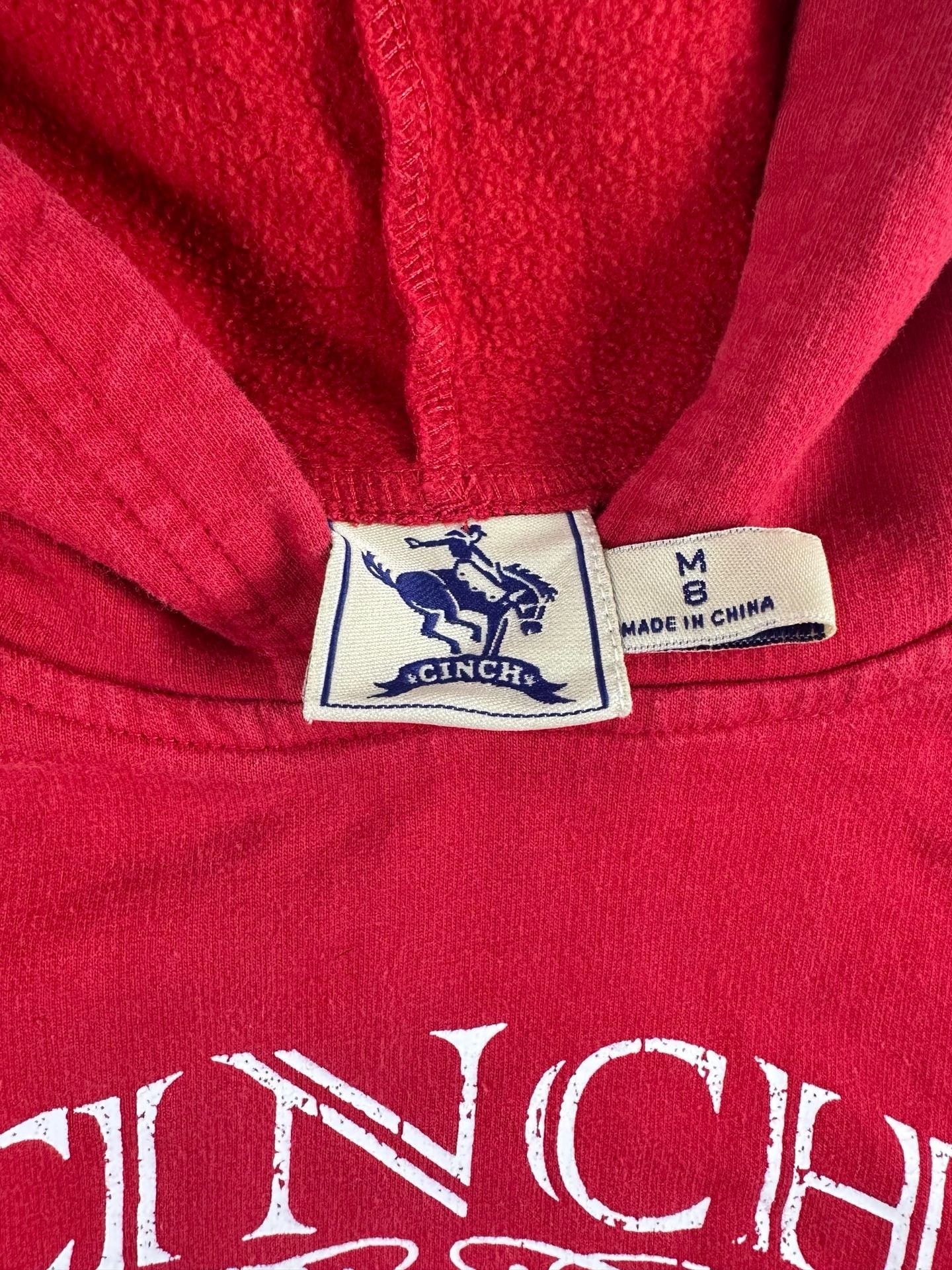 Cinch University Youth Red Pullover Logo Hoodie 4