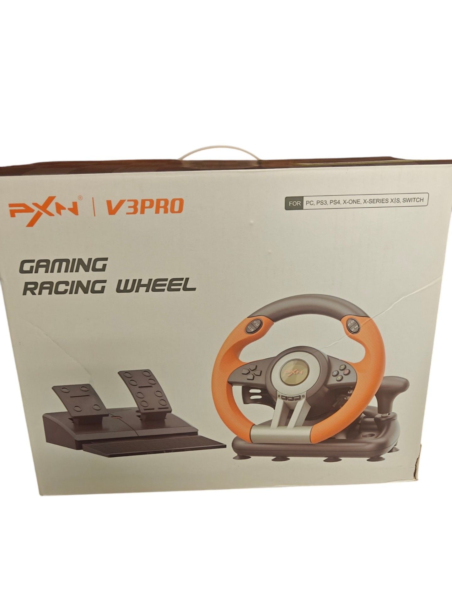 PXN V3PRO 180 Degree Gaming Racing Wheel w Pedals for PC, PS4, Xbox Series X/Swi 3