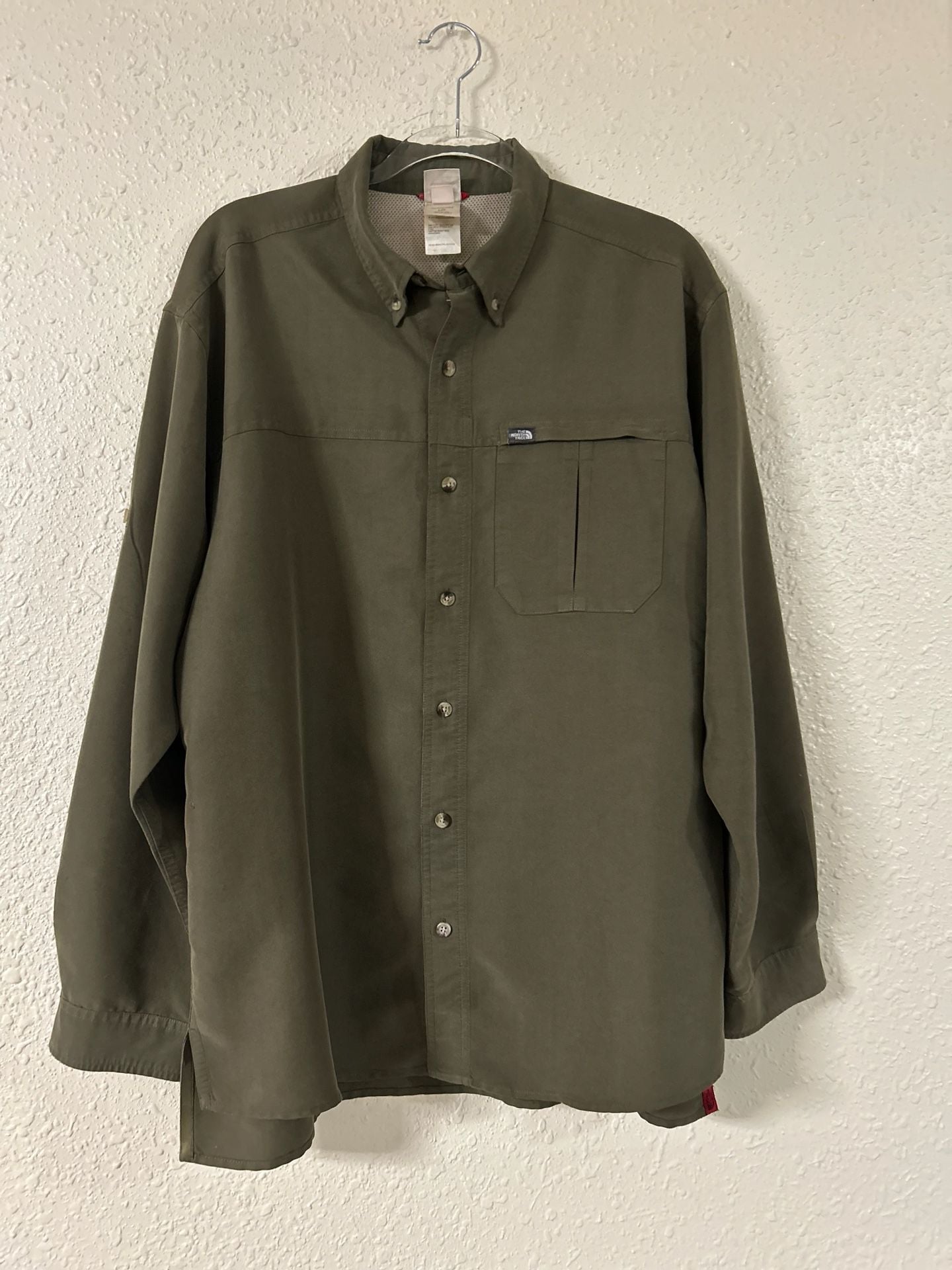 The North Face Sueded Modal Polyester Long Sleeve Zip Pocket Hiking Shirt 2