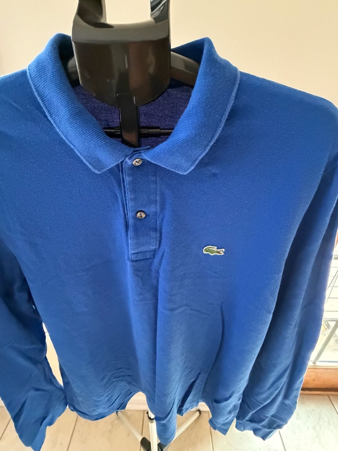 Lacoste Men's Long Sleeve Classic Fit Piqué Polo Shirt Blue 4