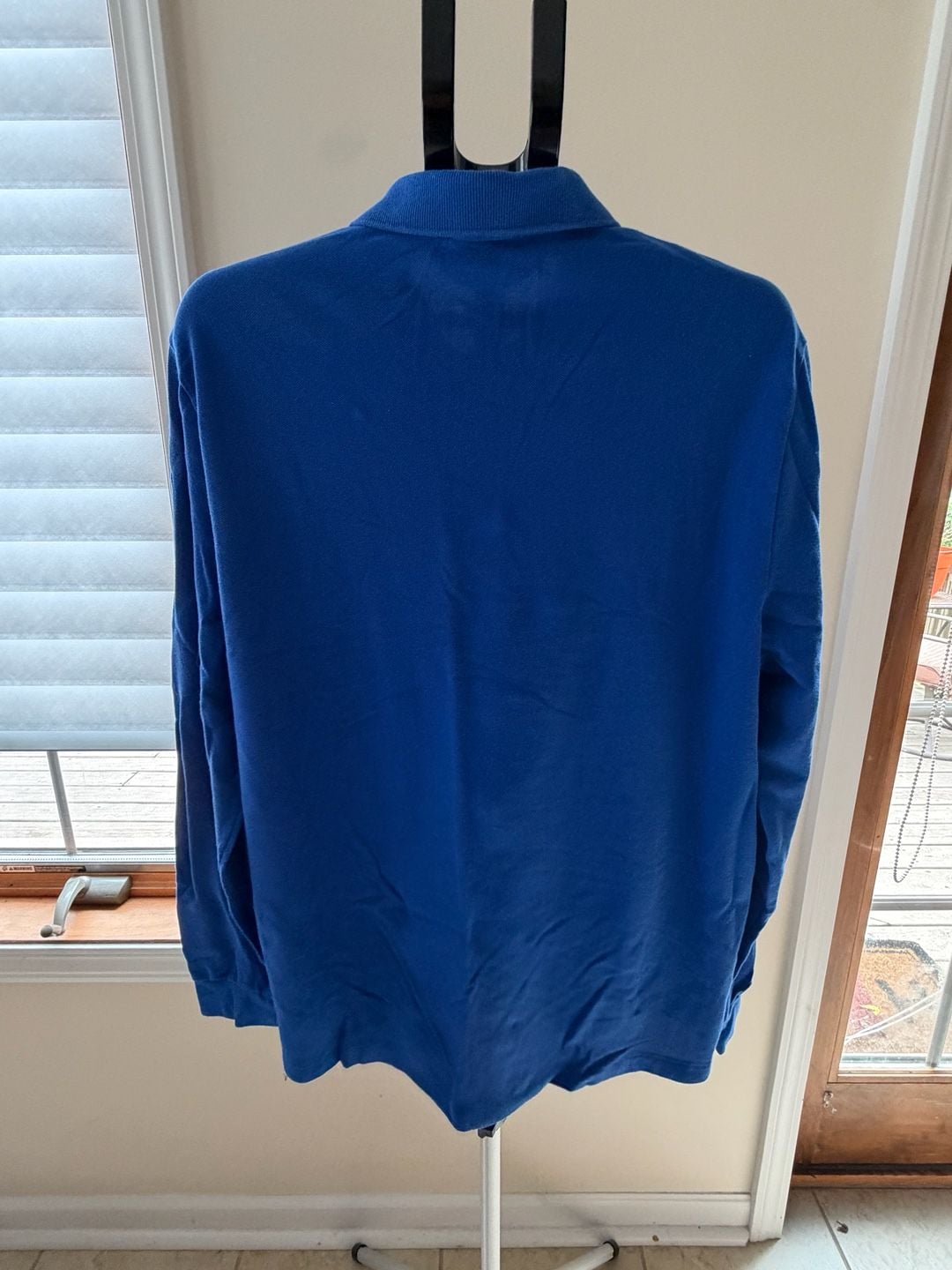 Lacoste Men's Long Sleeve Classic Fit Piqué Polo Shirt Blue 18