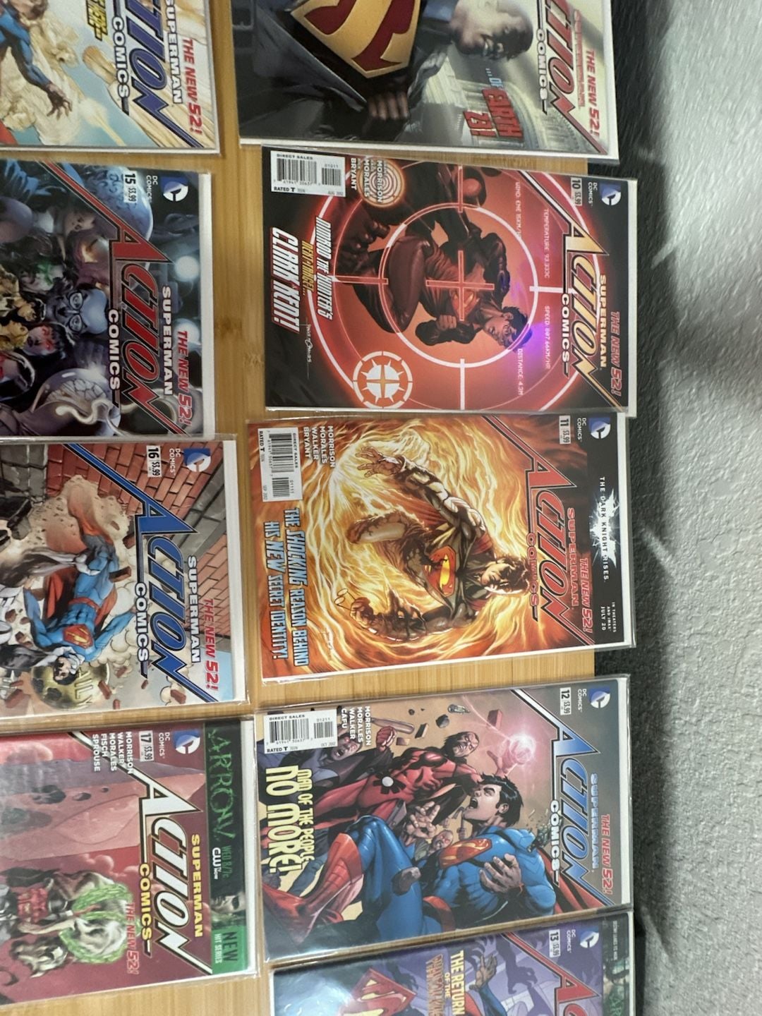 DC Comics The New 52 Superman Action Comics Issues #8-17 Lot of 10 2