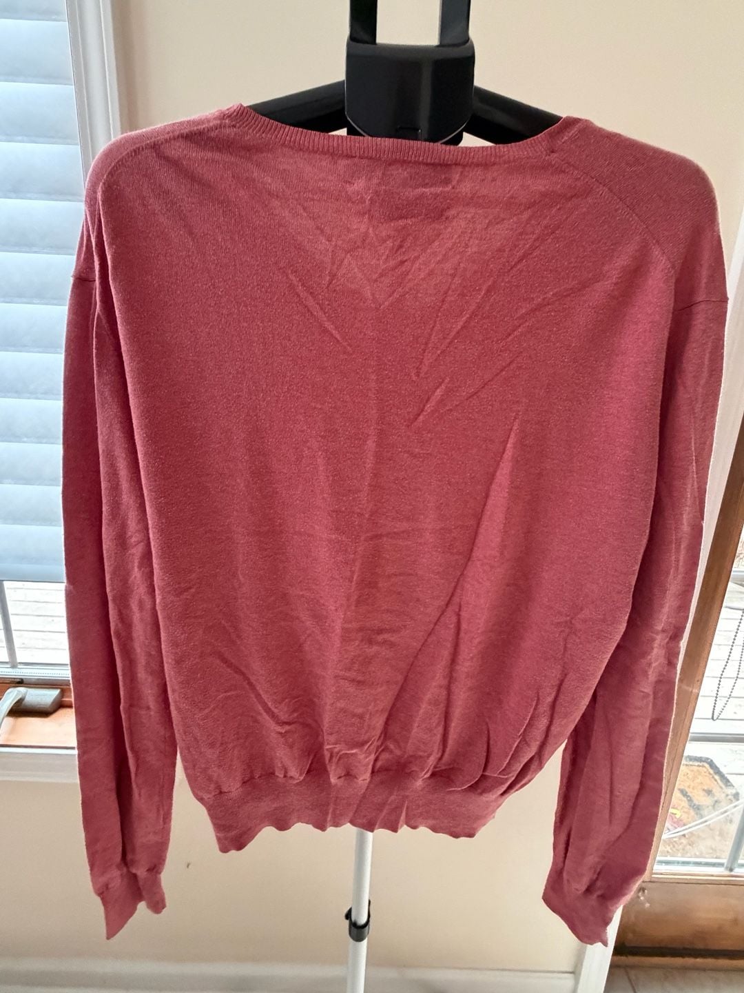 Polo Ralph Lauren Men's Pima Cotton V-Neck Sweater in Rose Pink 7