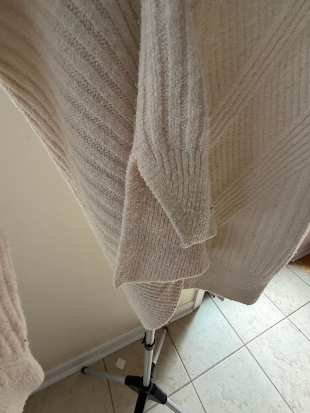 Simply Vera Vera Wang Cream Chevron Ribbed Knit Pullover Sweater 6