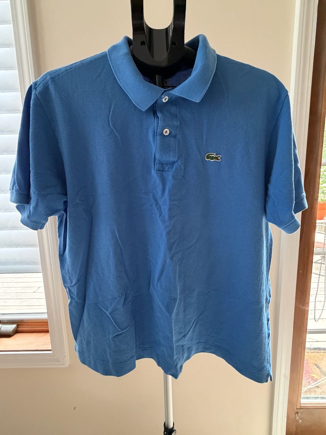 Lacoste Men's Classic Fit Pique Polo Shirt Blue Size 6 2