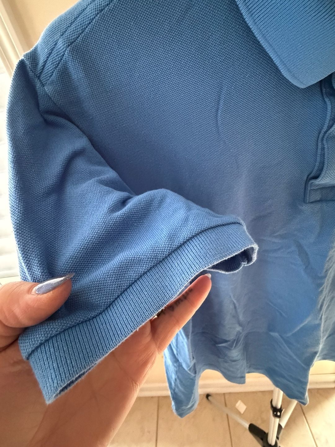 Lacoste Men's Classic Fit Pique Polo Shirt Blue Size 6 5