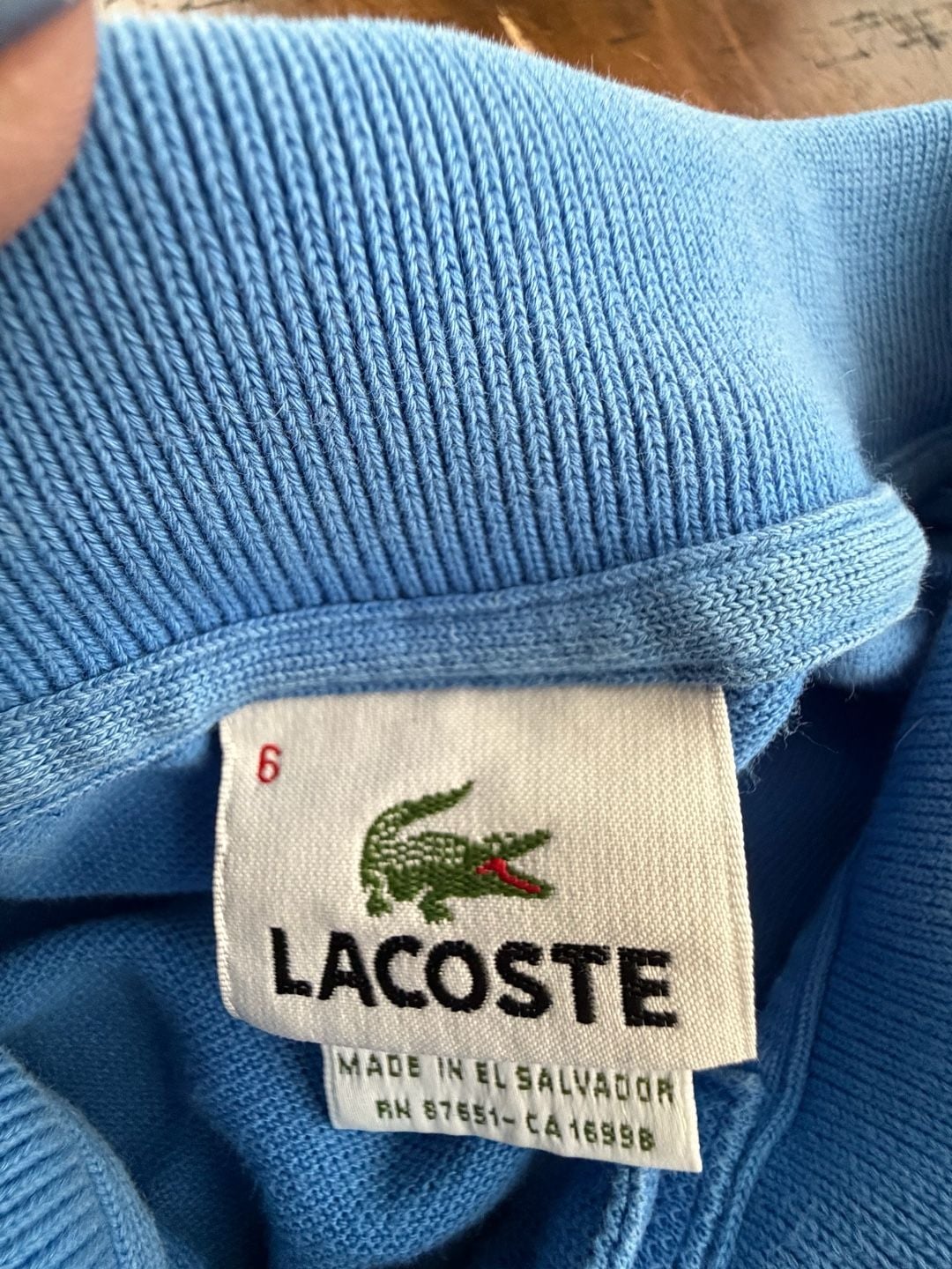 Lacoste Men's Classic Fit Pique Polo Shirt Blue Size 6 12