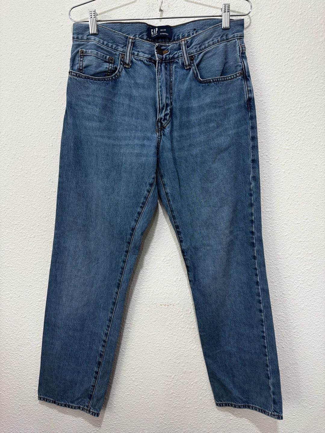 Gap Denim Straight Leg Jeans Blue Wash 30x30 2