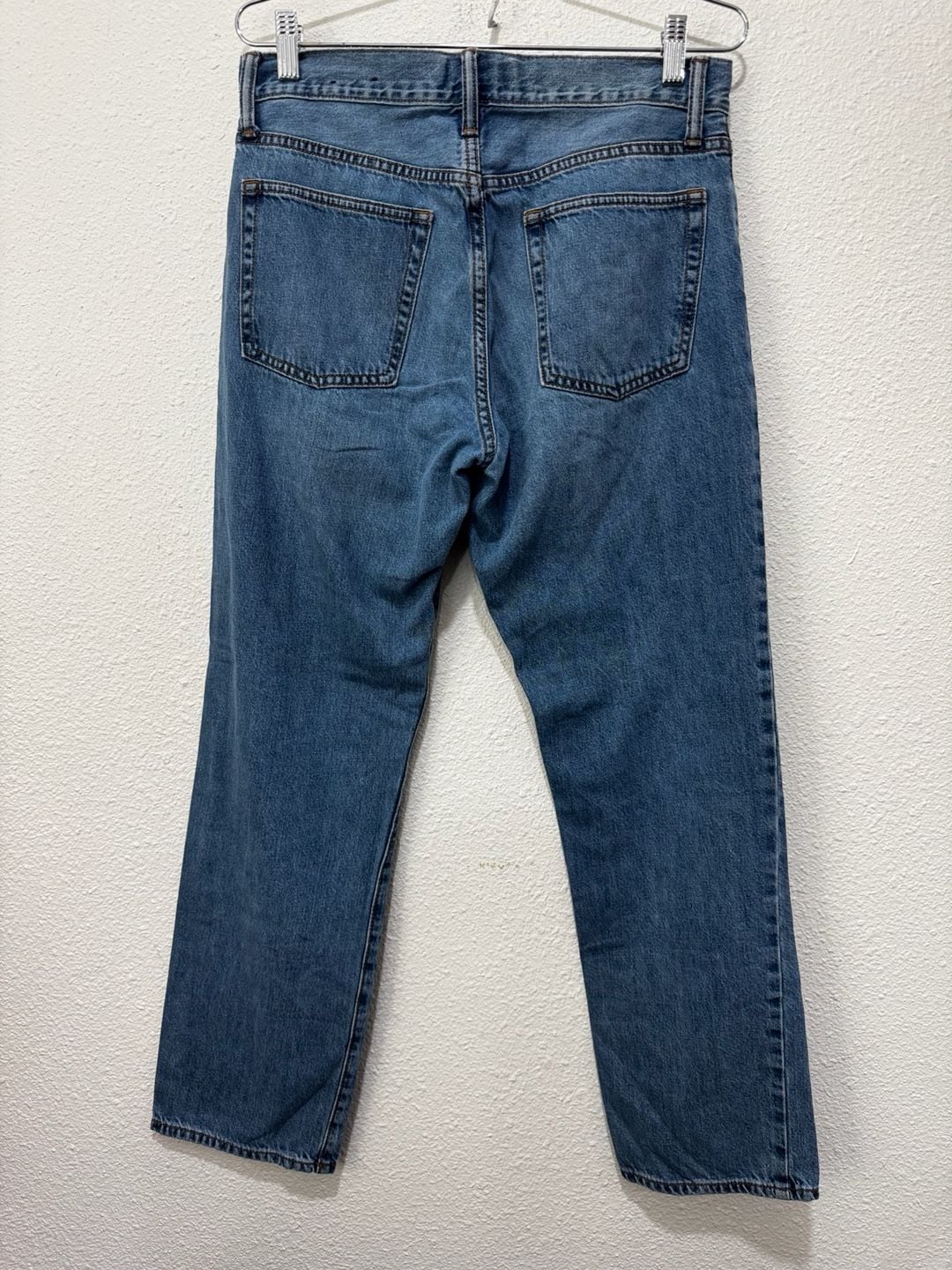 Gap Denim Straight Leg Jeans Blue Wash 30x30 4