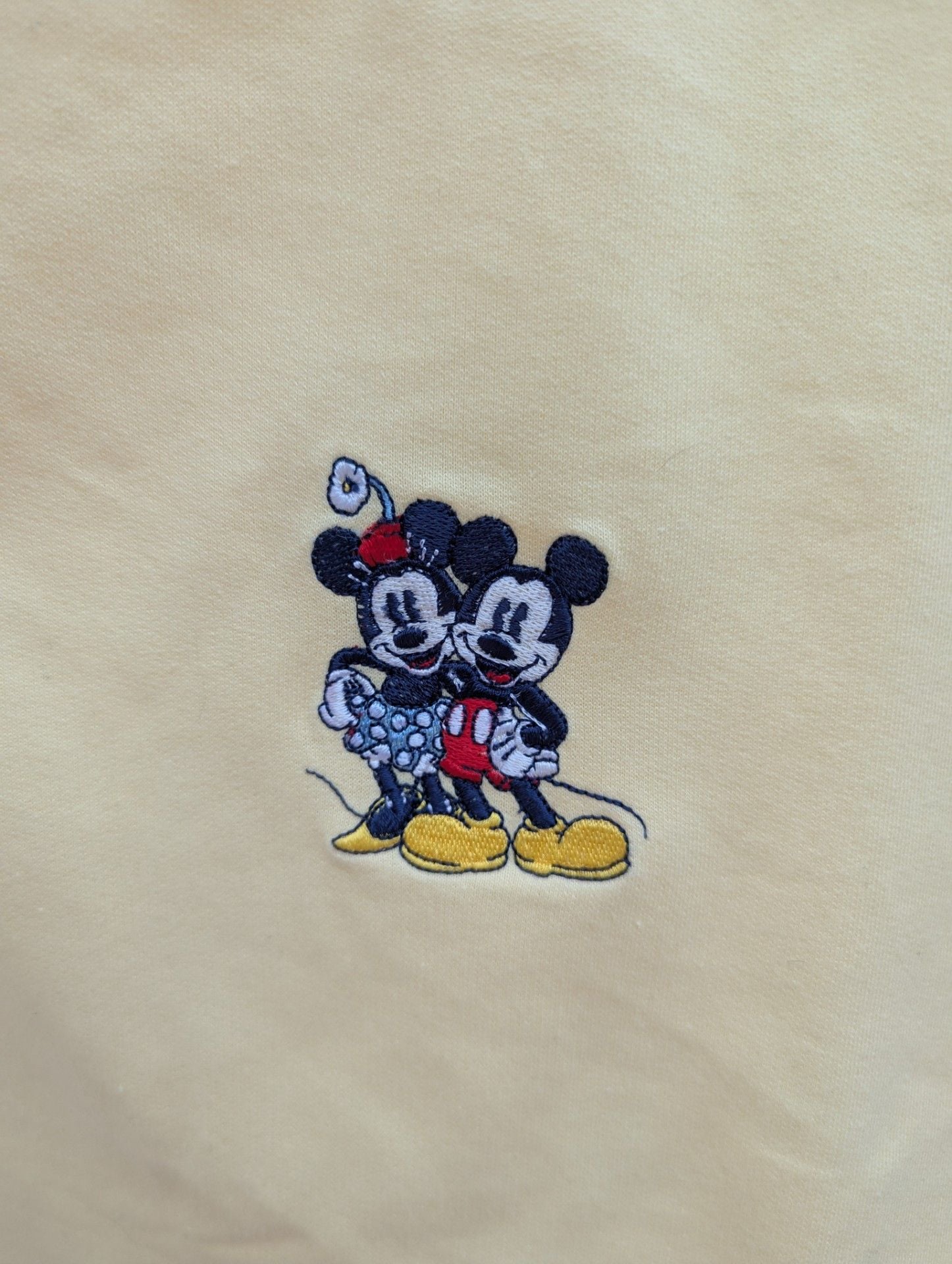 Disney Mickey and Minnie Mouse Short Sleeve Embroidered Hoodie Sleepwear 3