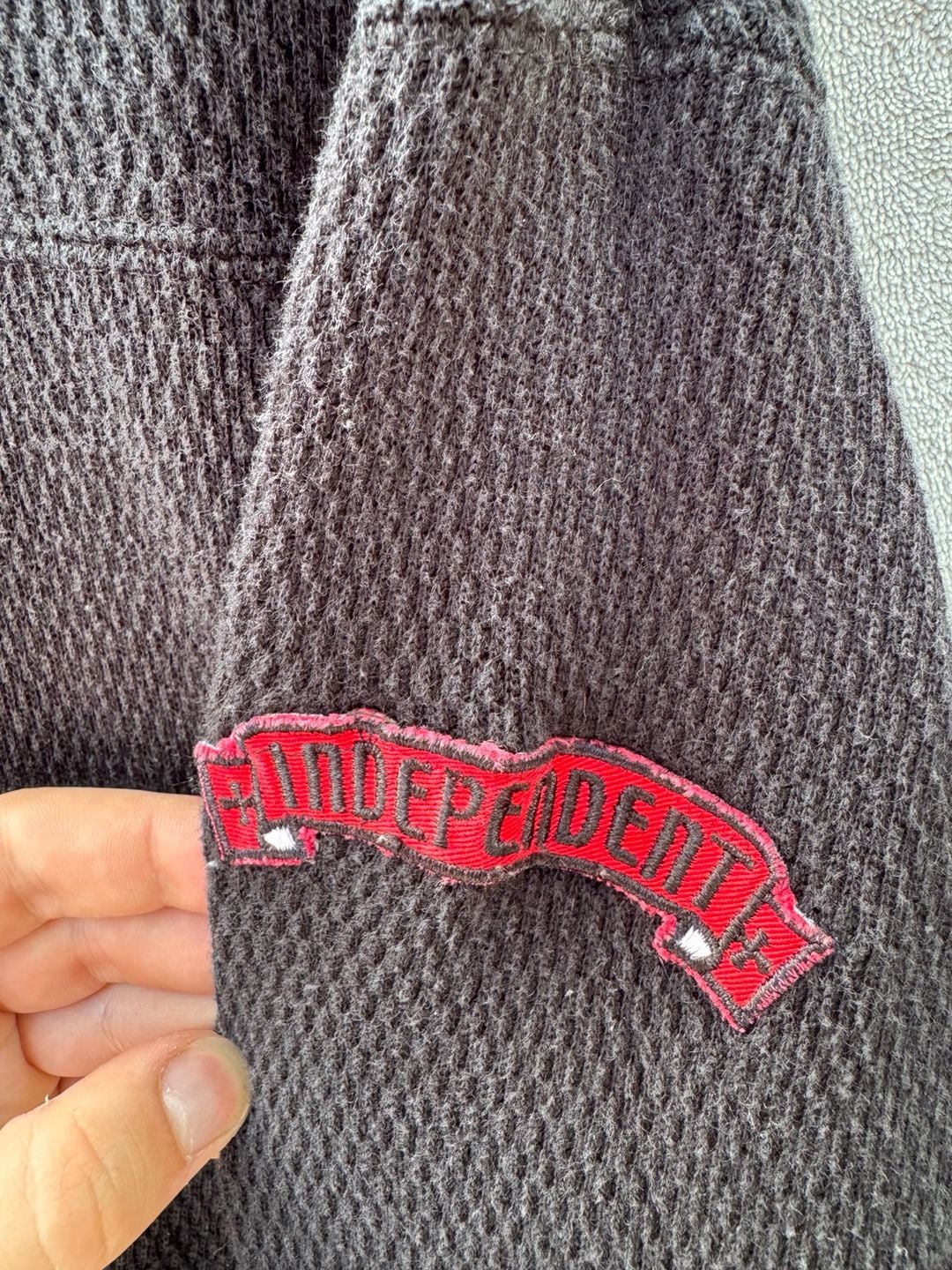 Vintage Independent Truck Co. Thermal Waffle Knit Long Sleeve Shirt 4