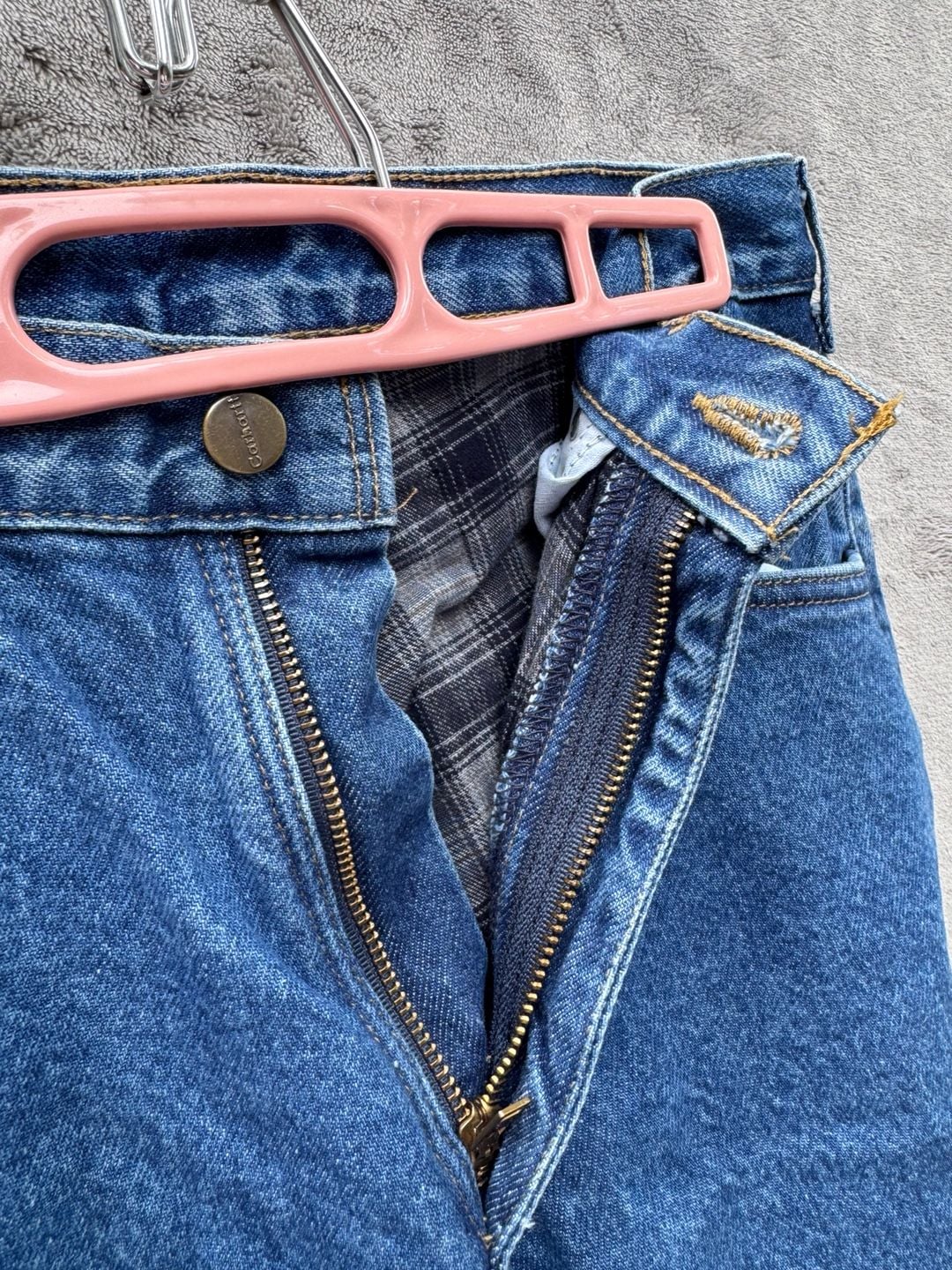 Carhartt B172 DST Flannel Lined Relaxed Fit Denim Jeans 29x32 4